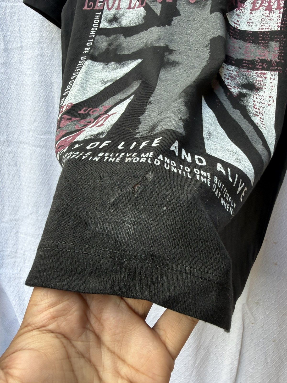 Durante british flags poem tee