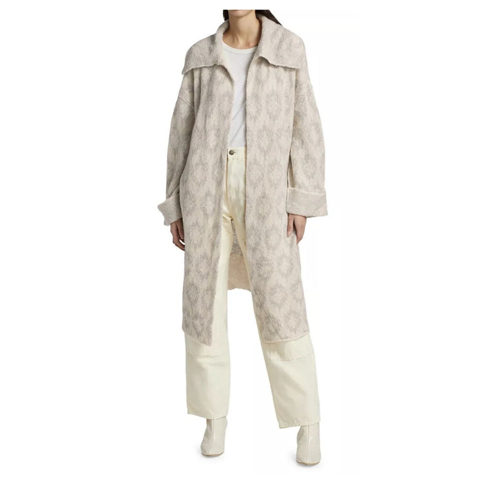 Free People Free People Like A Diamond Sweater Coat Icy Combo S A002095 Size S / US 4 / IT 40 - 2 Thumbnail