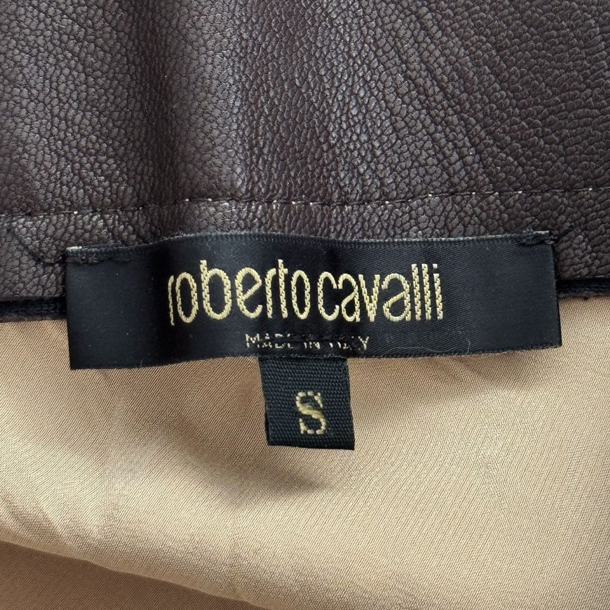Roberto Cavalli Runway Roberto Cavalli silk skirt with leather waistband Size 27" / US 4 / IT 40 - 3 Thumbnail