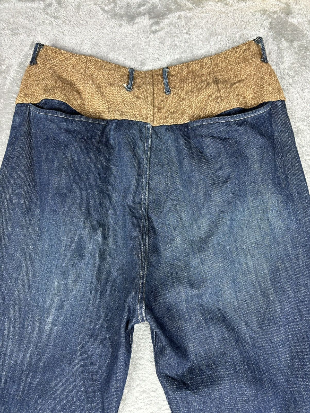 Kapital Kountry Kapital Kiro Hirata Hemp Switching Denim Clown Pants S0368 Size US 32 / EU 48 - 10 Thumbnail