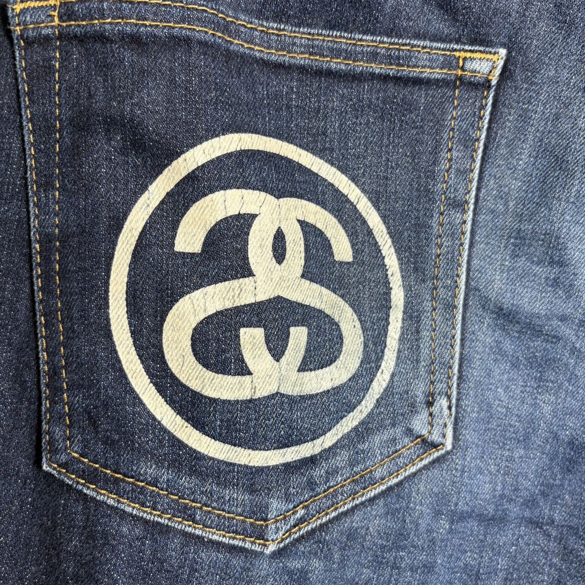 Stussy × Vintage Vintage Stussy Logo Denim Jeans Pants Size US 34 / EU 50 - 3 Thumbnail