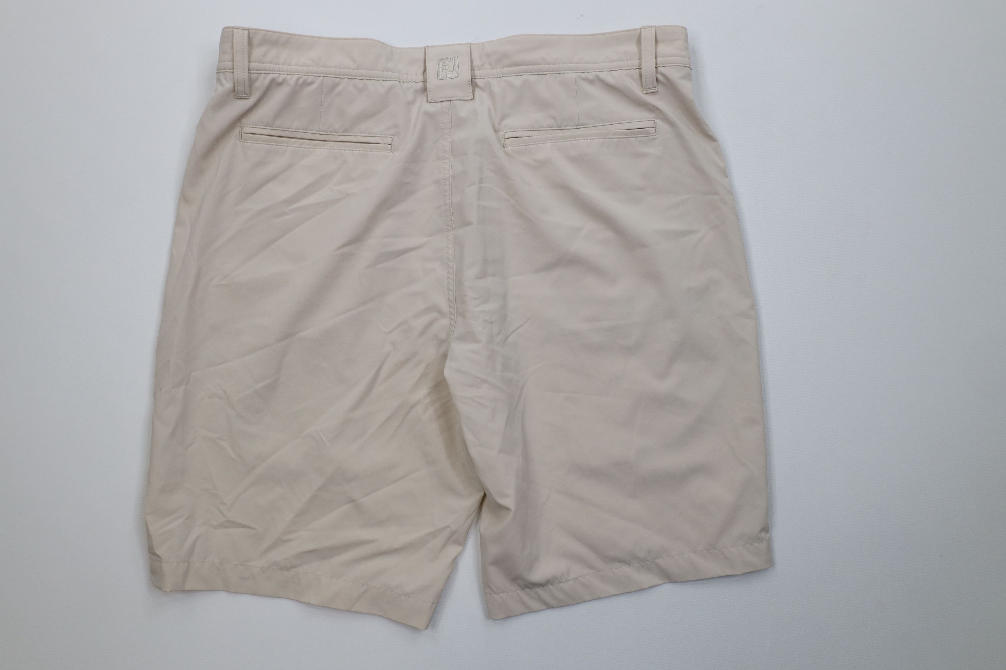 Footjoy FootJoy Distressed Stretch Golfing Golf Chino Shorts Beige Size 34" / US 12 / IT 48 - 8 Thumbnail