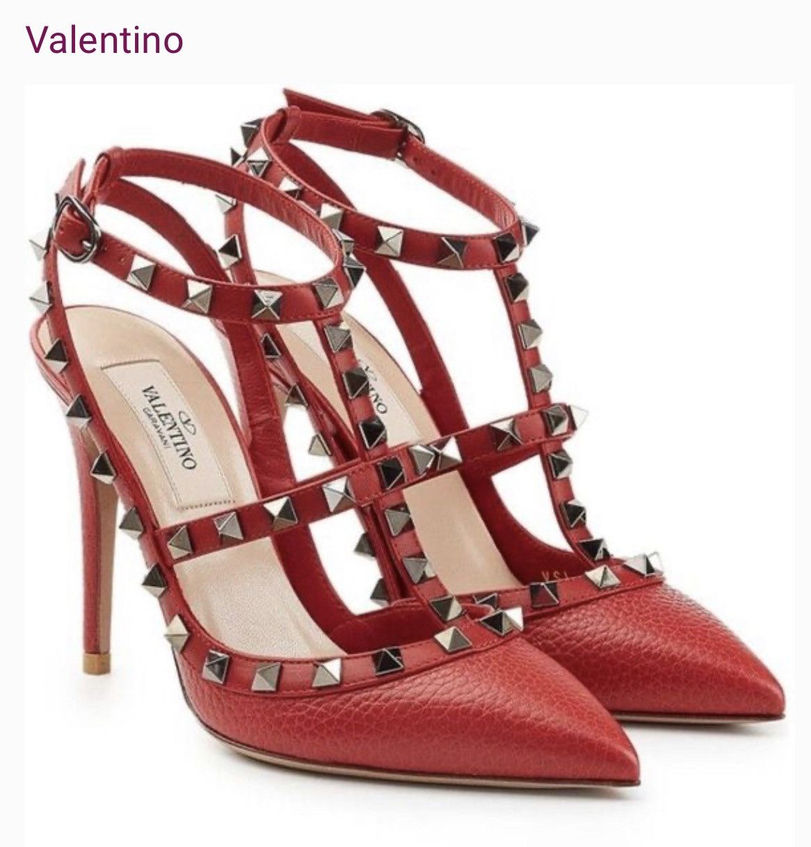 Valentino Valentino Rockstud Heels Size US 8 / IT 38 - 1 Thumbnail