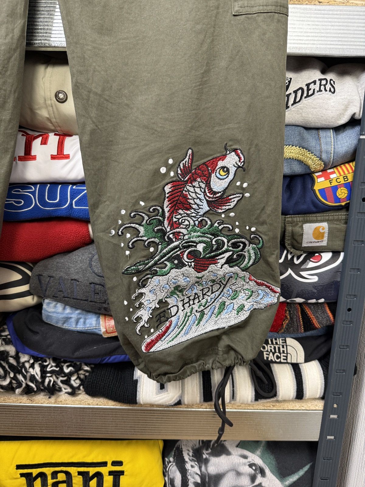 Christian Audigier Ed Hardy Cargo Pants Baggy joggers big Logo Drill Size US 32 / EU 48 - 11 Thumbnail