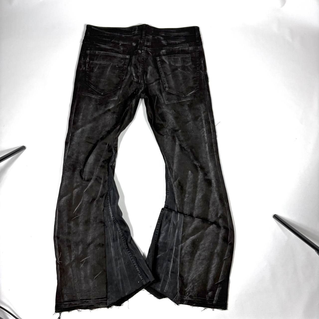 Japanese Brand rare wax handmade streetwear jeans Size US 34 / EU 50 - 5 Thumbnail