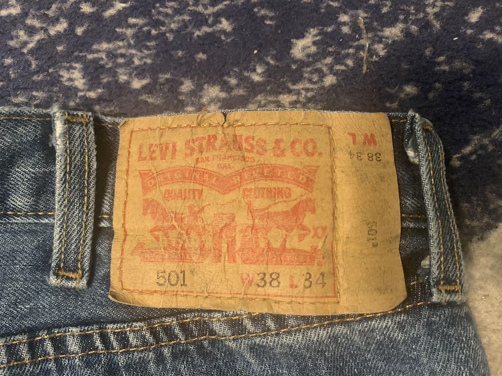 Levi's Levi 501 medium wash 38x34 Size US 38 / EU 54 - 3 Thumbnail