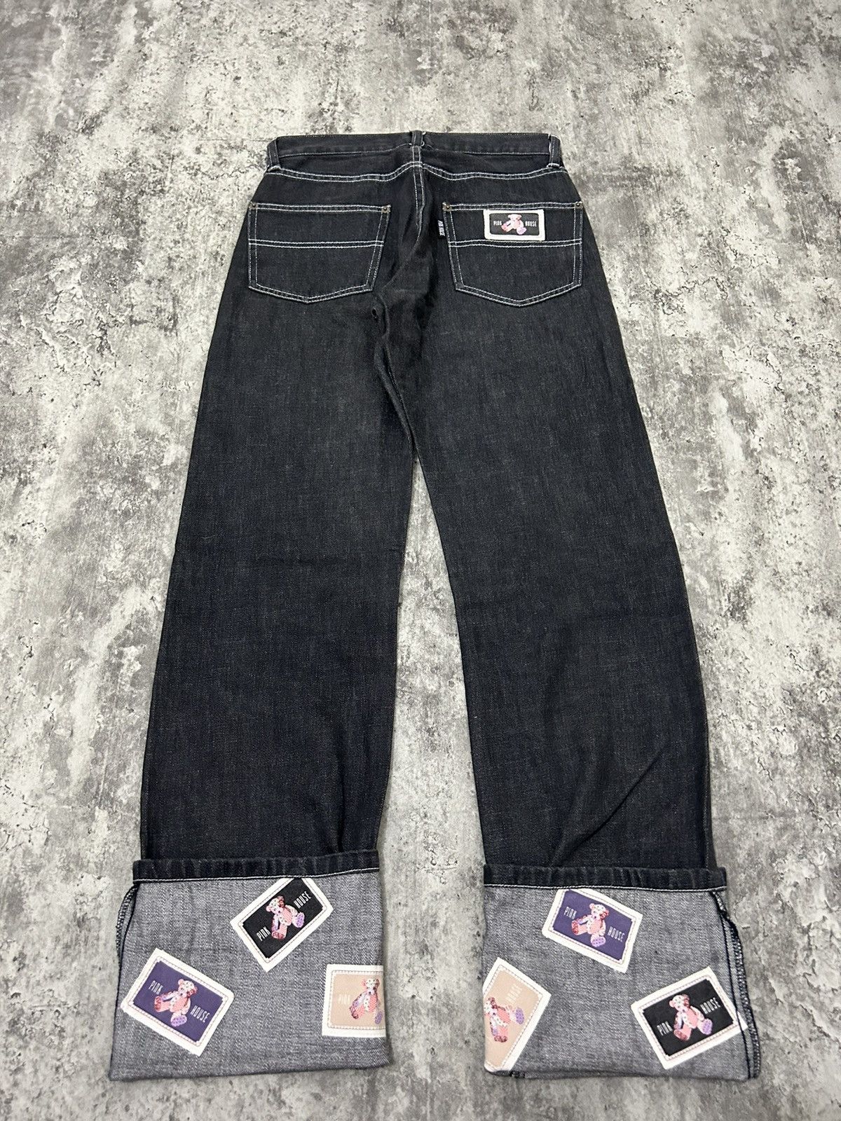 Japanese Brand × Karl Helmut × Pink House Pink House Bear Photo jeans Size US 27 - 6 Thumbnail