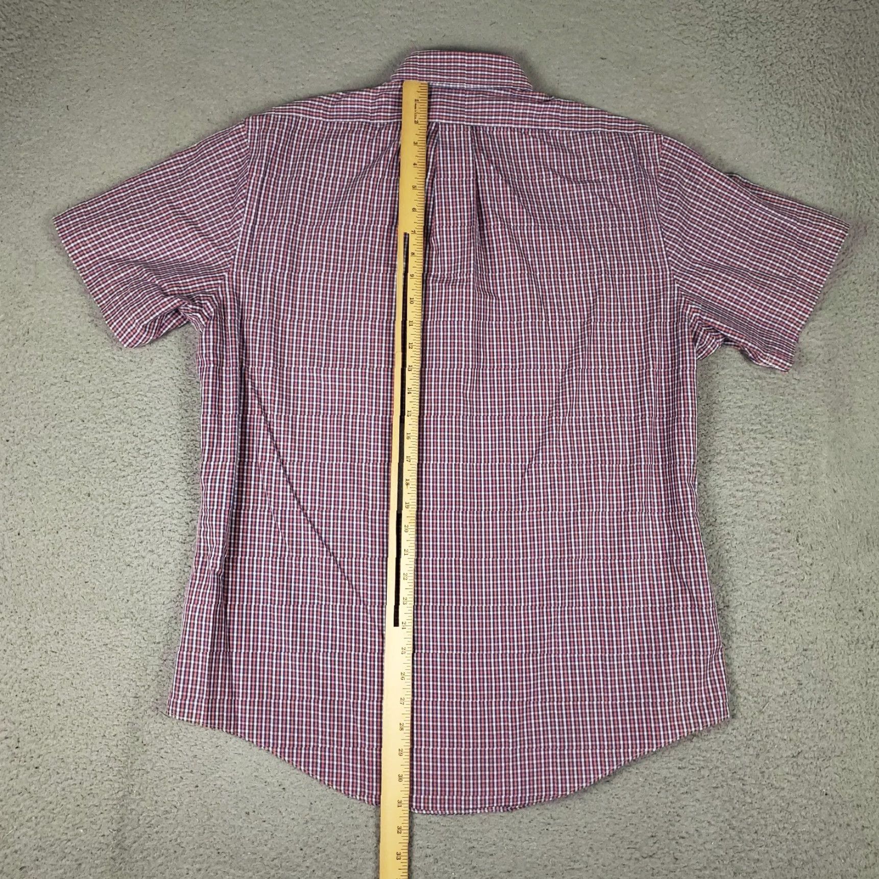 Brooks Brothers Brooks Brothers Shirt Mens Large Pink Blue Plaid Casual Button Up Short Sleeve Size US L / EU 52-54 / 3 - 3 Thumbnail