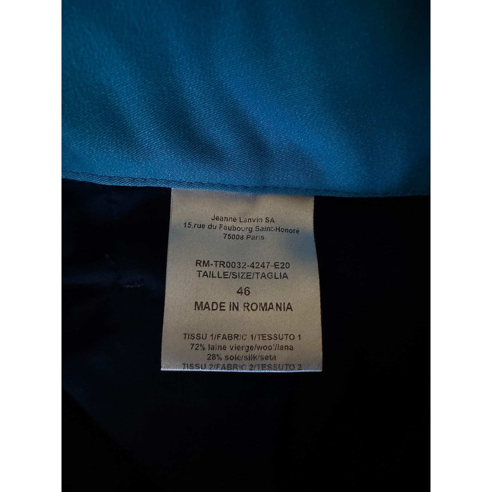 Lanvin Lanvin NWT Fitted Quilted Waistband and w/ Metal Pant Size US 30 / EU 46 - 2 Thumbnail