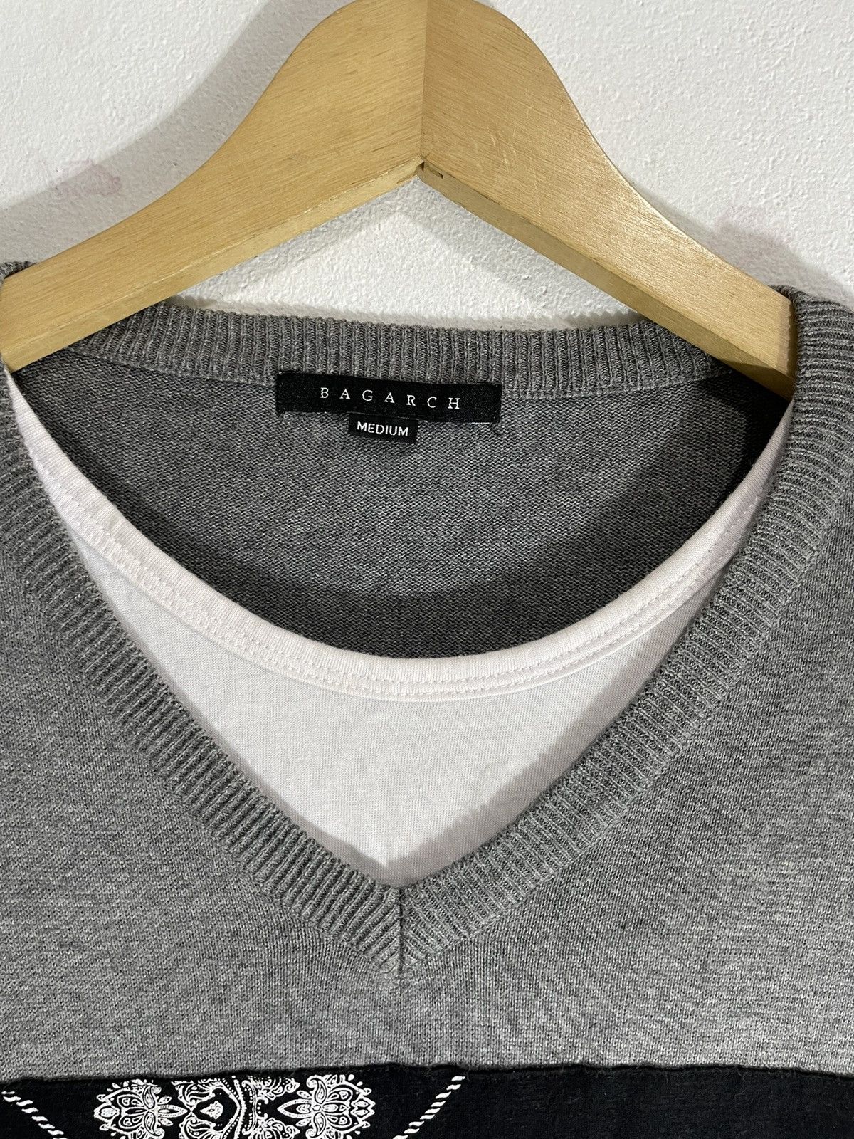 If Six Was Nine Japanese Brand Double layer Knitt longsleeve paisley pattern Size US M / EU 48-50 / 2 - 3 Thumbnail