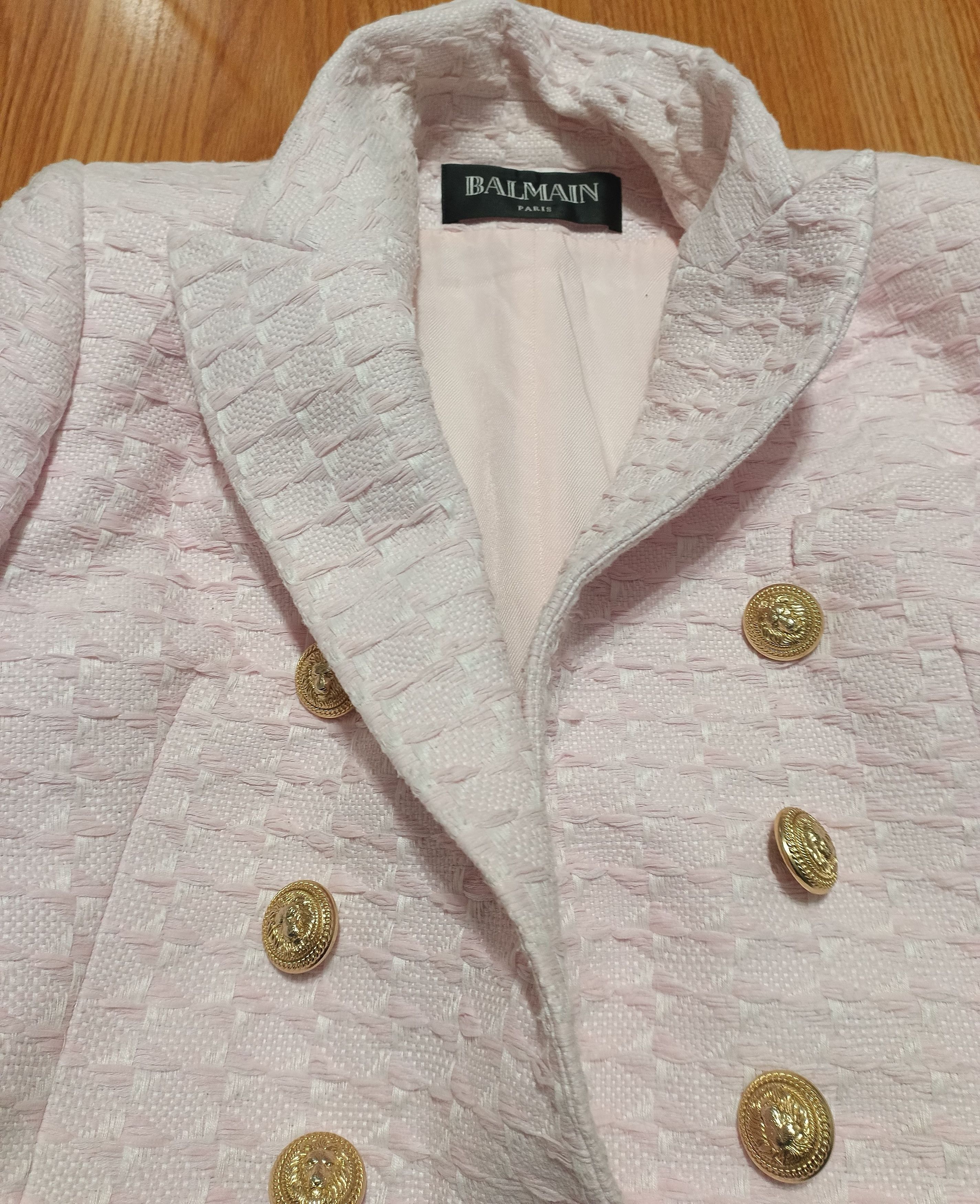 Balmain Balmain Pink Tweed Six Button Blazer Jacket EU40 Size M / US 6-8 / IT 42-44 - 11 Thumbnail