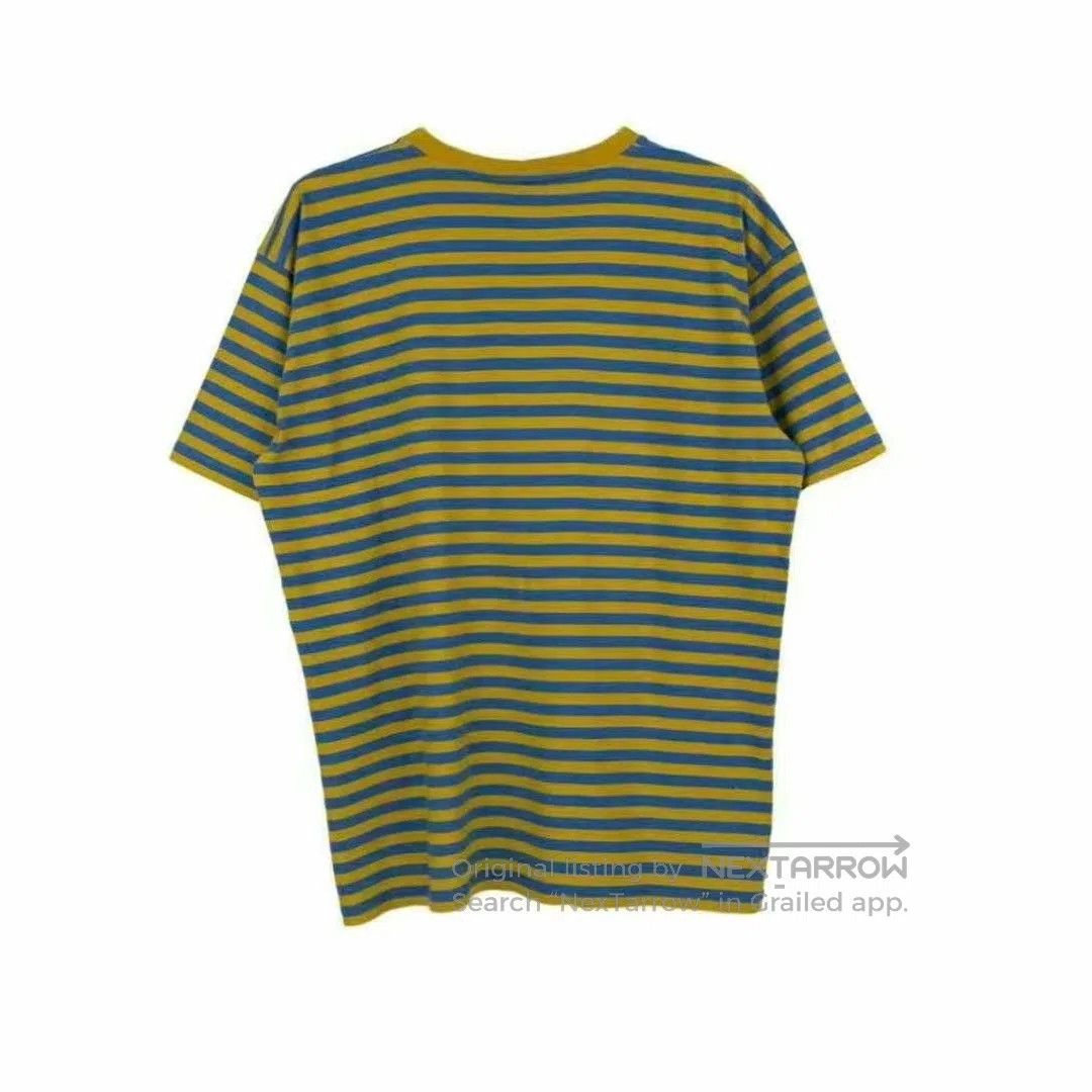 Celine celine yellow and blue striped logo t-shirt. Size US L / EU 52-54 / 3 - 2 Thumbnail