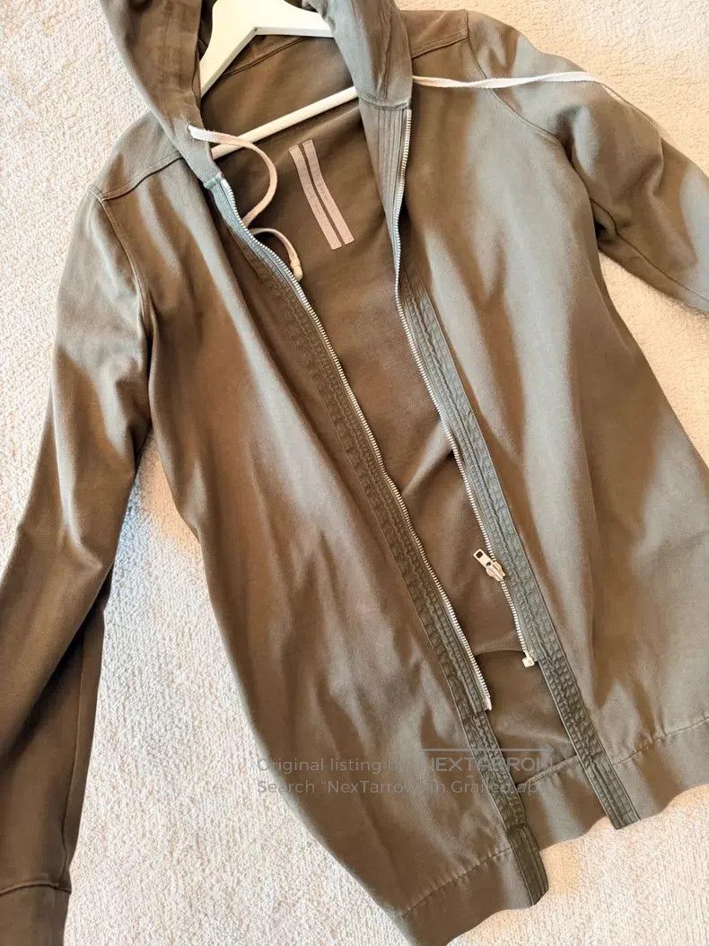 Rick Owens Rick Owens 16ss Main Line Army Green Zip Hoodie Jacket Size US XS / EU 42 / 0 - 4 Thumbnail