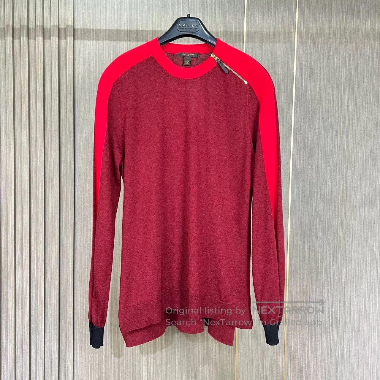 Louis Vuitton louis vuitton logo cashmere knit sweater. Size L / US 10 / IT 46 - 1 Thumbnail