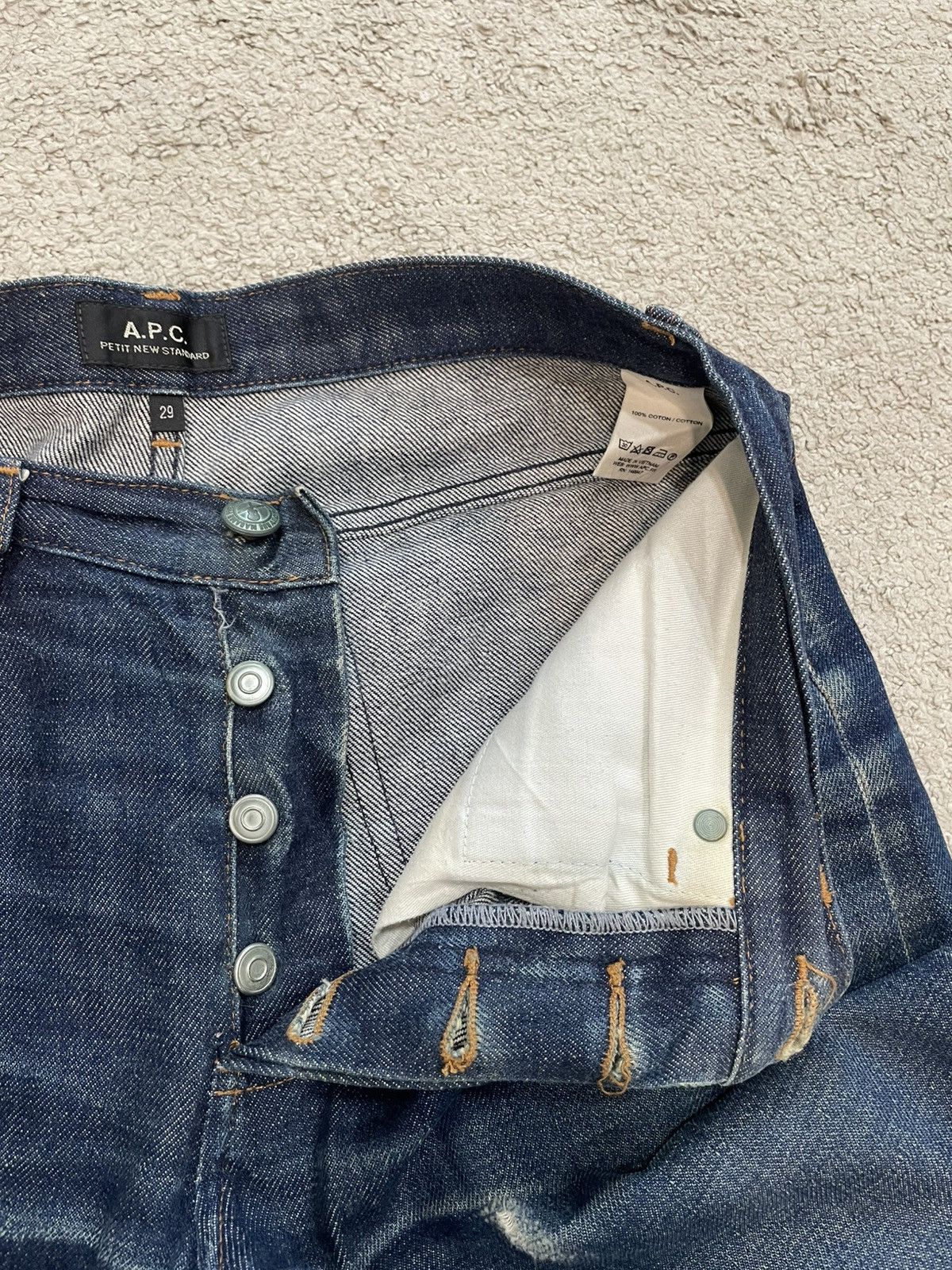A.P.C. Best Buy‼️ A.P.C Petit New Standard Selvedge Distressed Size US 30 / EU 46 - 9 Thumbnail