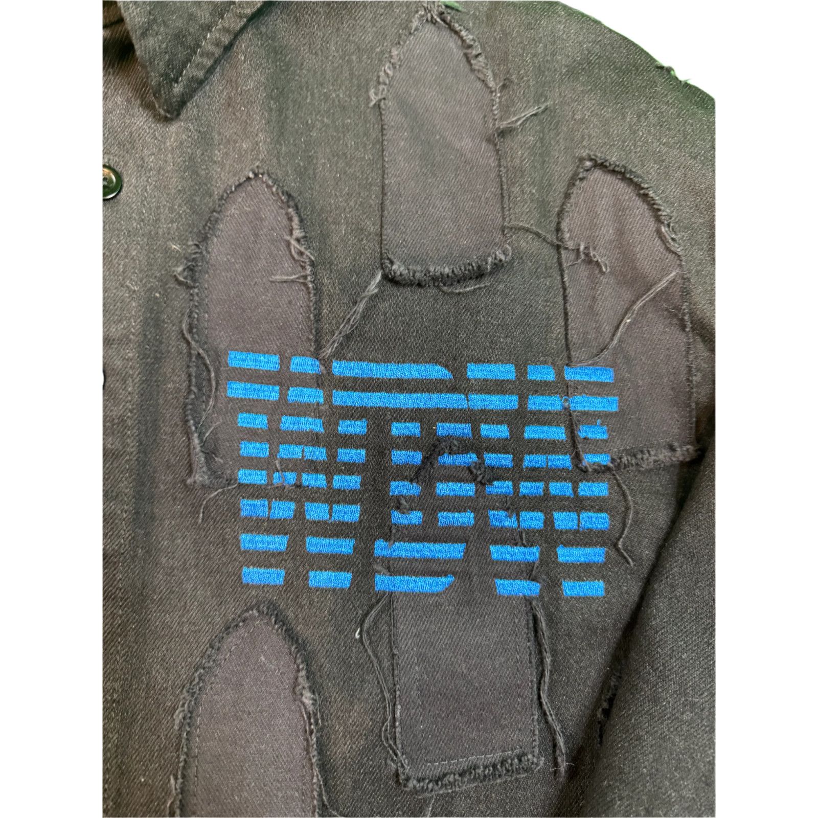 Who Decides War WDW Black Windows Black Jean Jacket Size US S / EU 44-46 / 1 - 3 Thumbnail