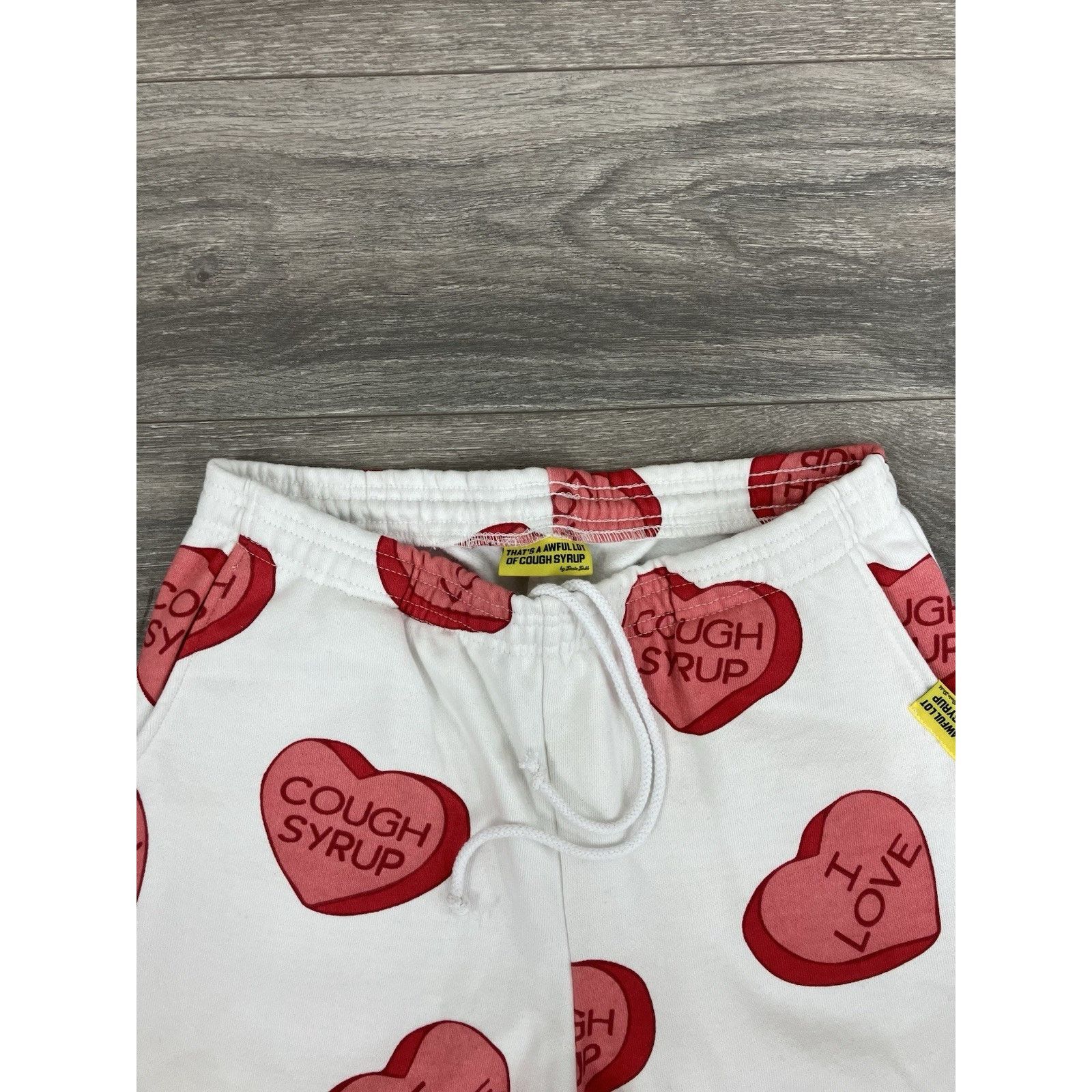 Awful Lot of Cough Syrup Awful Lot Of Cough Syrup Sweatpants ' Valentines ' RARE! NEW Size US 35 - 8 Thumbnail