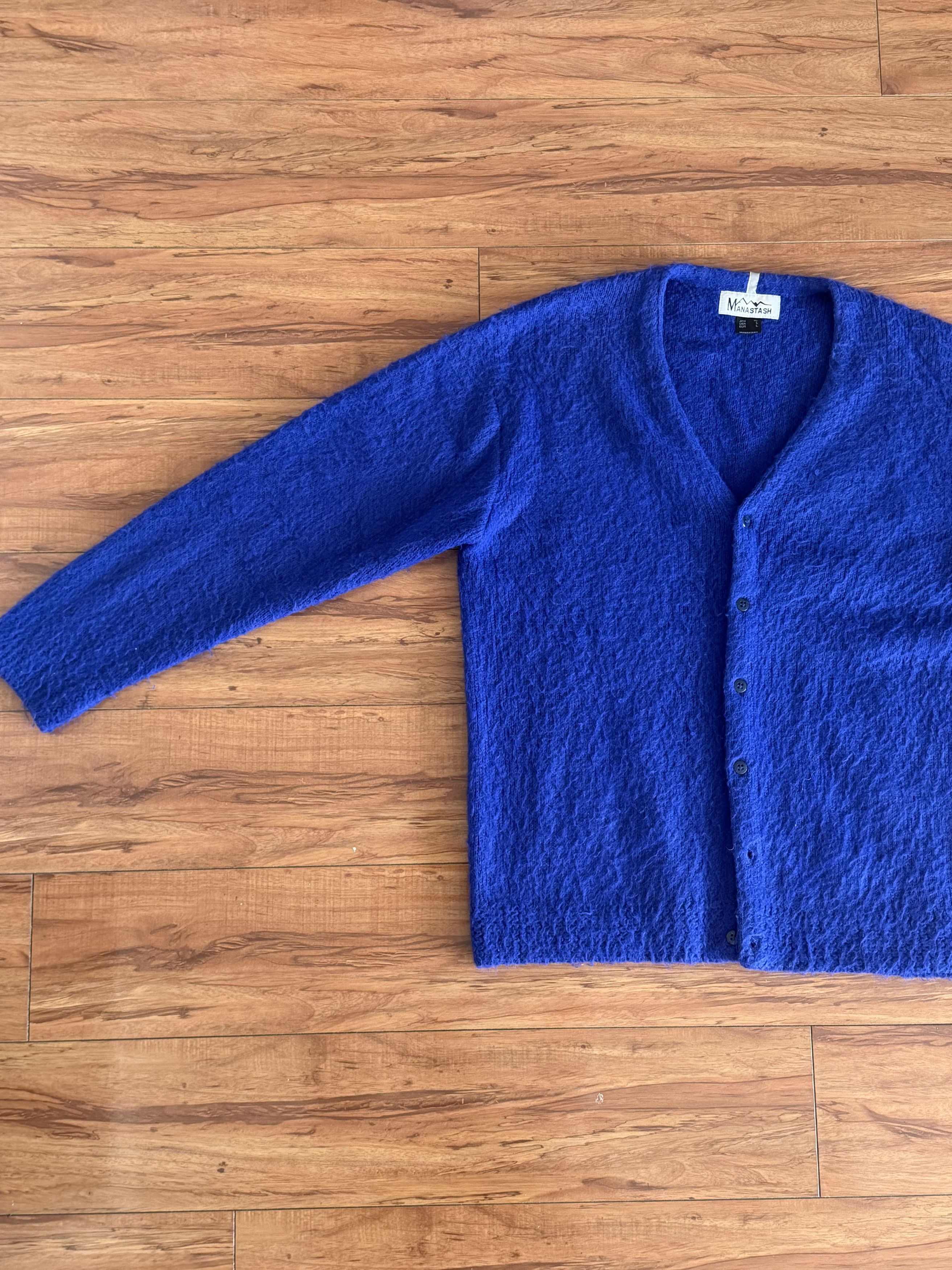 Manastash Cobalt Blue Cardigan Size US L / EU 52-54 / 3 - 2 Thumbnail
