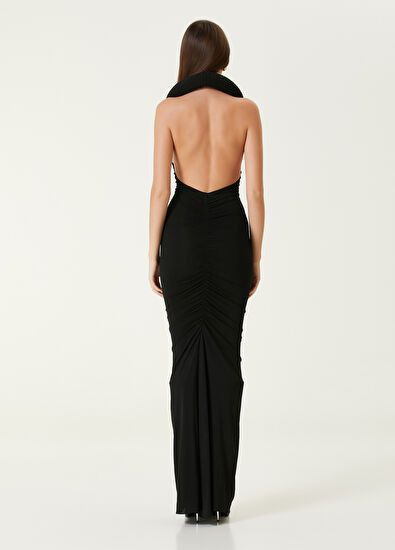 Off-White o1y1125 Maxi Dress in Black Size S / US 4 / IT 40 - 5 Thumbnail