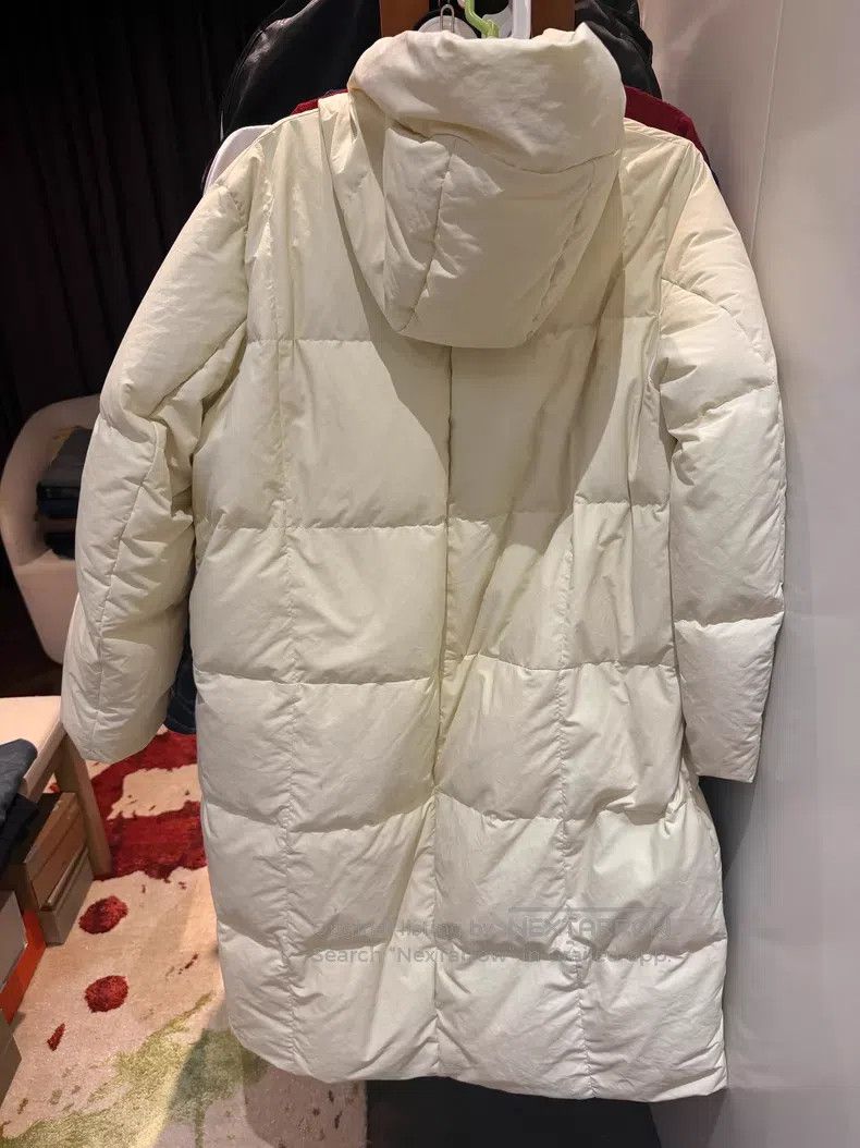 Jil Sander Jil Sander size 36 Hooded loose long down jacket Size L / US 10 / IT 46 - 1 Thumbnail