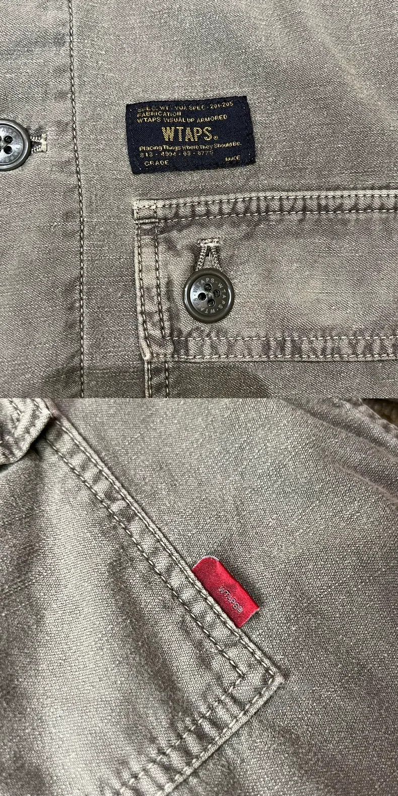 Wtaps Wtaps Wash and wax dye four-pockets jacket Size US M / EU 48-50 / 2 - 7 Thumbnail