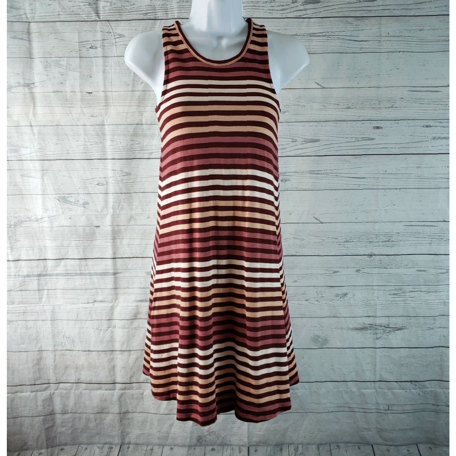 Madewell Madewell Womens Tank Dress in Sulley Stripe Sz 2XS Red Short Sleeveless Pullover Casual Vintage: No Size XXS / US 00 / IT 34 - 2 Thumbnail