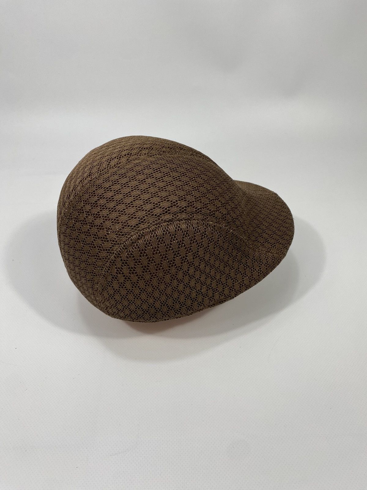 Vintage Vintage Mesh Guipure Material Flat Cap Sport Hat Size ONE SIZE - 3 Thumbnail
