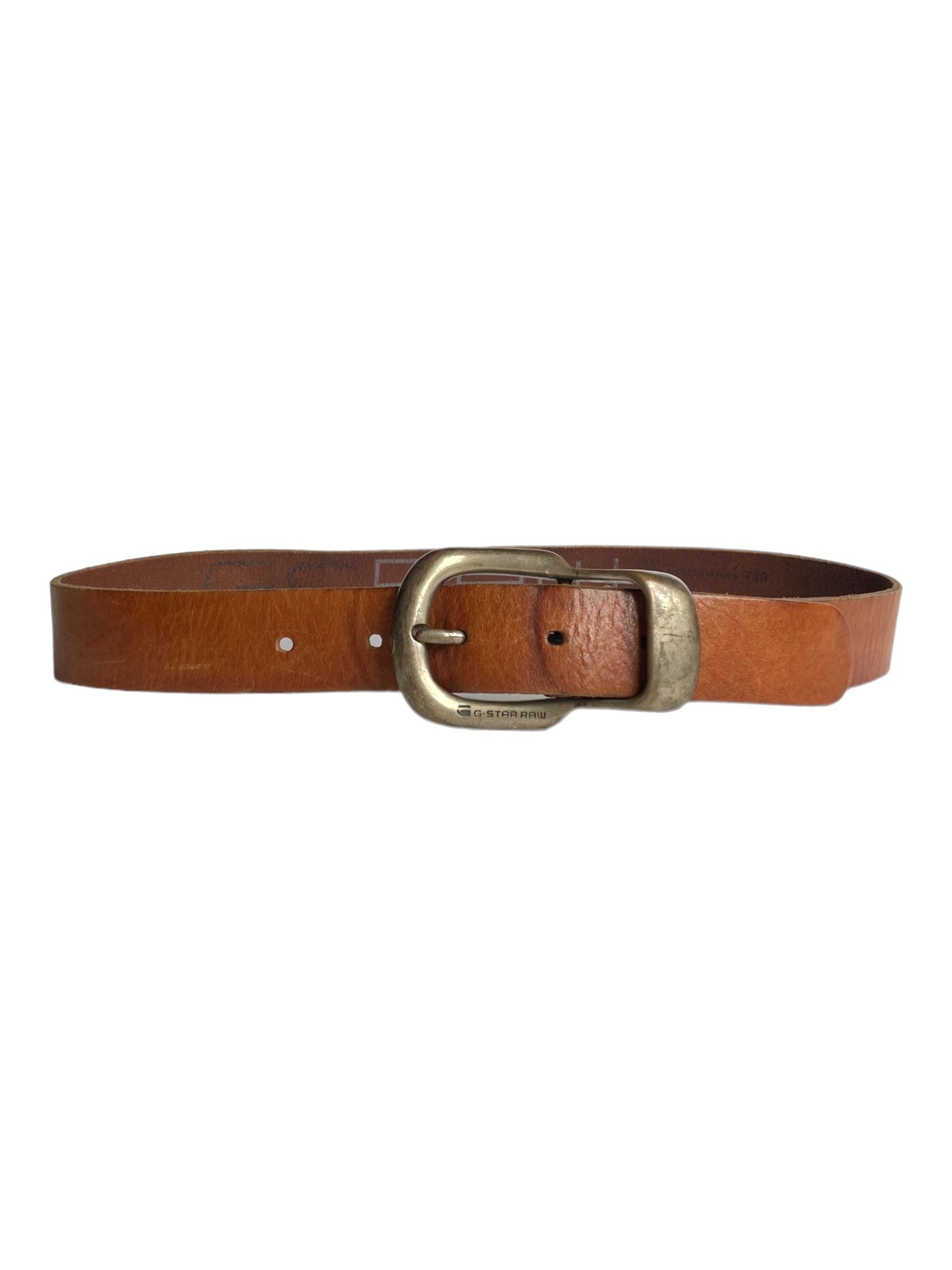 G-Star G-Star Raw Thick Leather Brown Belt (S) Size 30 - 1 Thumbnail