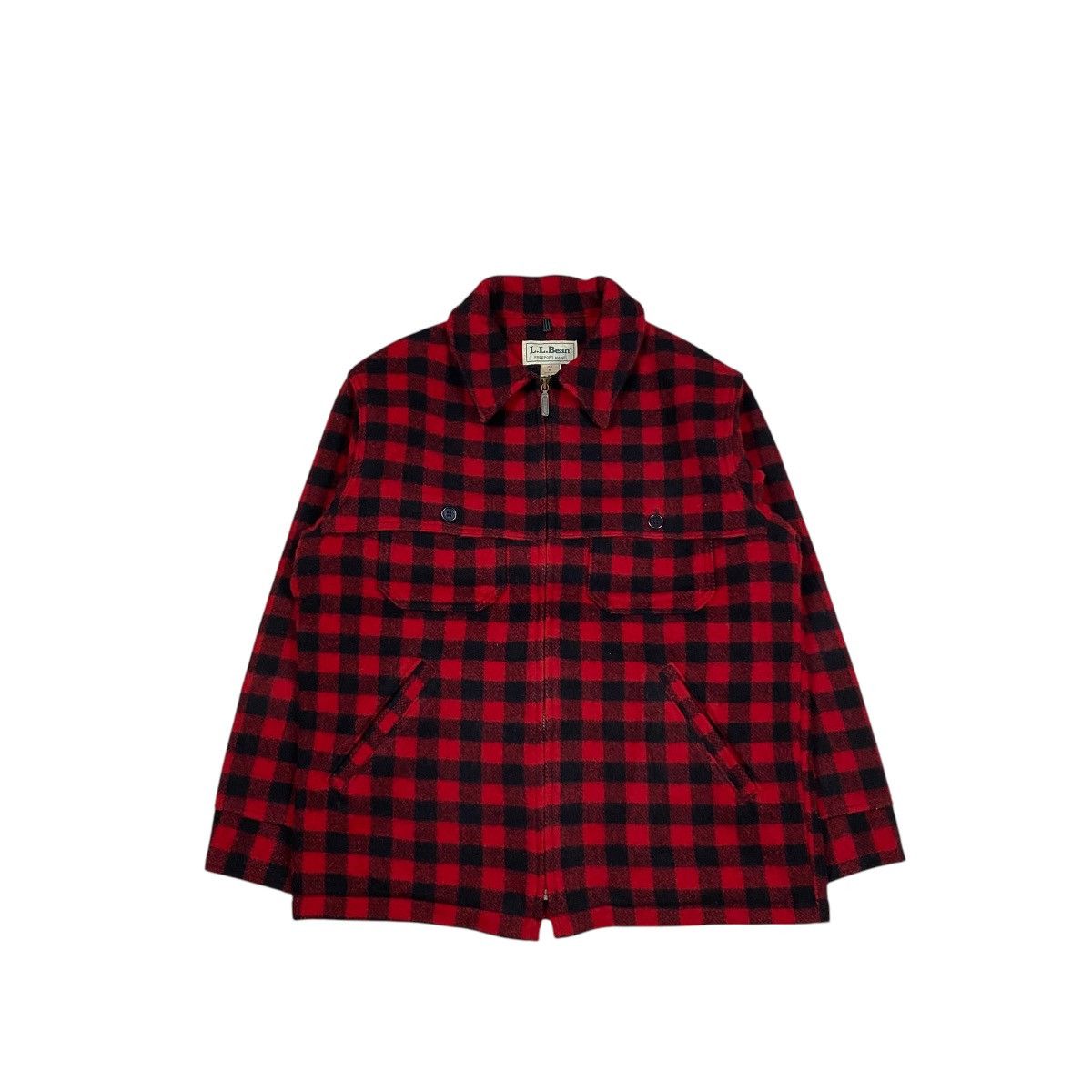 L.L. Bean × Vintage Vintage L.L.Bean Plaid Wool Hunting Work Jacket Size US M / EU 48-50 / 2 - 1 Thumbnail