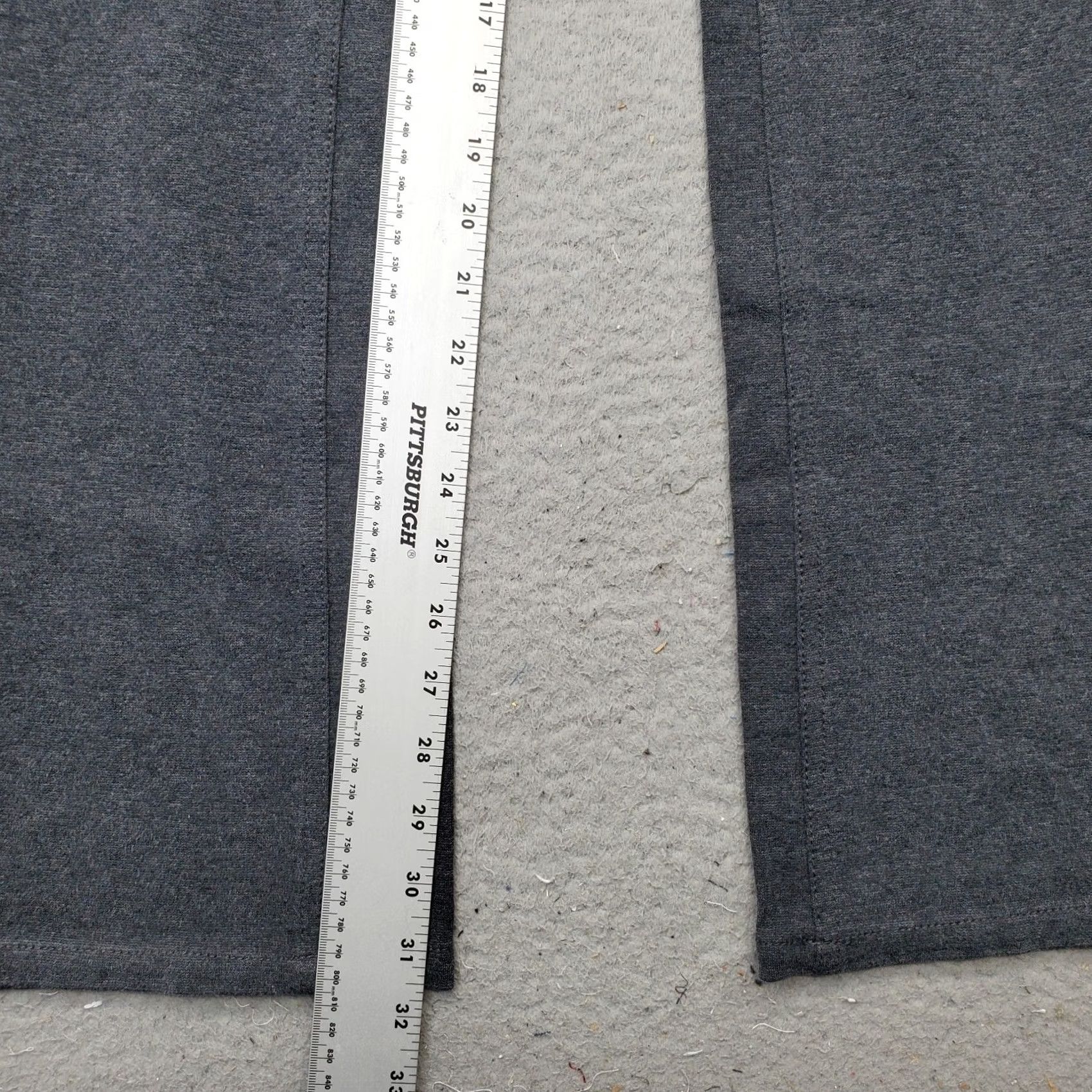 DKNY DKNY Womens Size 8 Gray Flared Pants 5 Pockets Comfort Fit Inseam 31.5" High Rise Old/Low Waist Casual Pants Size 30" / US 8 / IT 44 - 4 Thumbnail