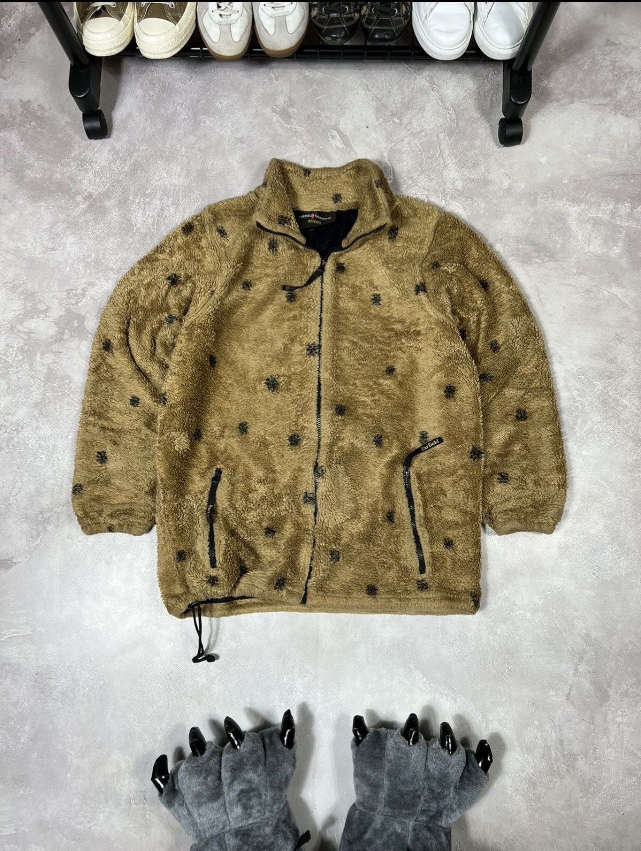 If Six Was Nine × Le Grande Bleu (L.G.B.) Vintage 90s Fur Y2k Zip Sherpa Size US M / EU 48-50 / 2 - 1 Thumbnail