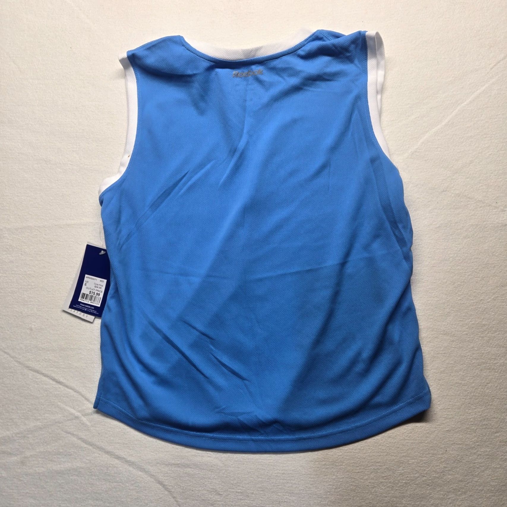 Reebok Reebok Shirt Tank Womens XL Blue Play Dry V-Neck Athletic Wear Breathable Moisture Wicking Logo Size XL / US 12-14 / IT 48-50 - 8 Thumbnail
