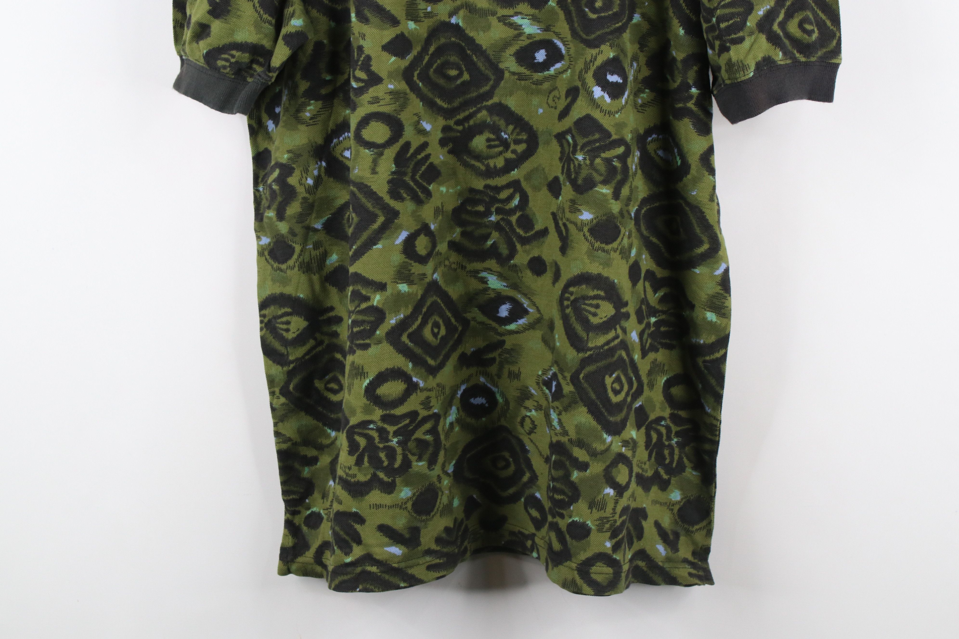Vintage Vintage 90s Streetwear Baggy Abstract Collared Polo Shirt Size US L / EU 52-54 / 3 - 3 Thumbnail