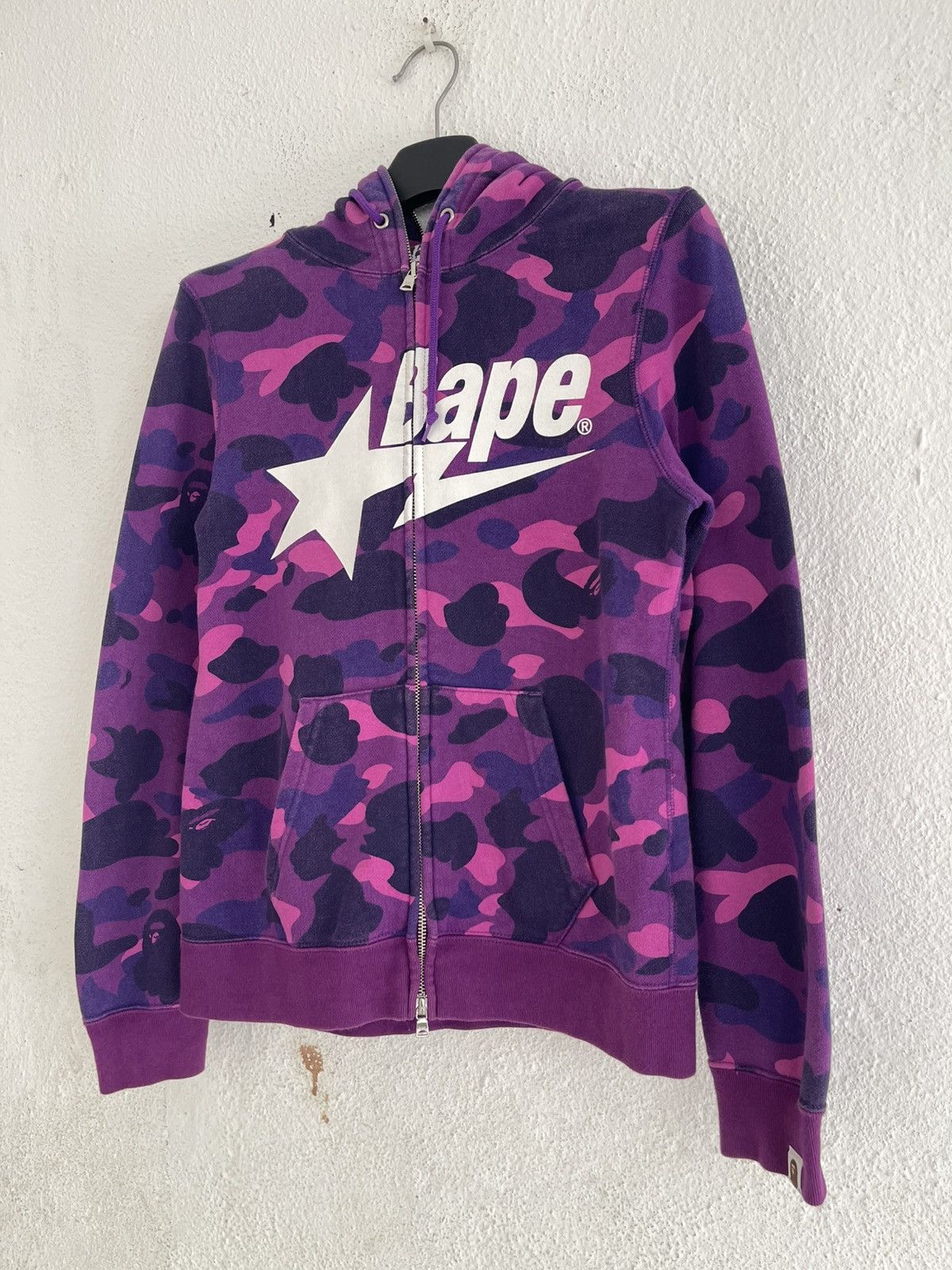 Bape Bape Purple Camo Sta Full Zip Hoodie Newjeans Fit Size XS / US 0-2 / IT 36-38 - 4 Thumbnail