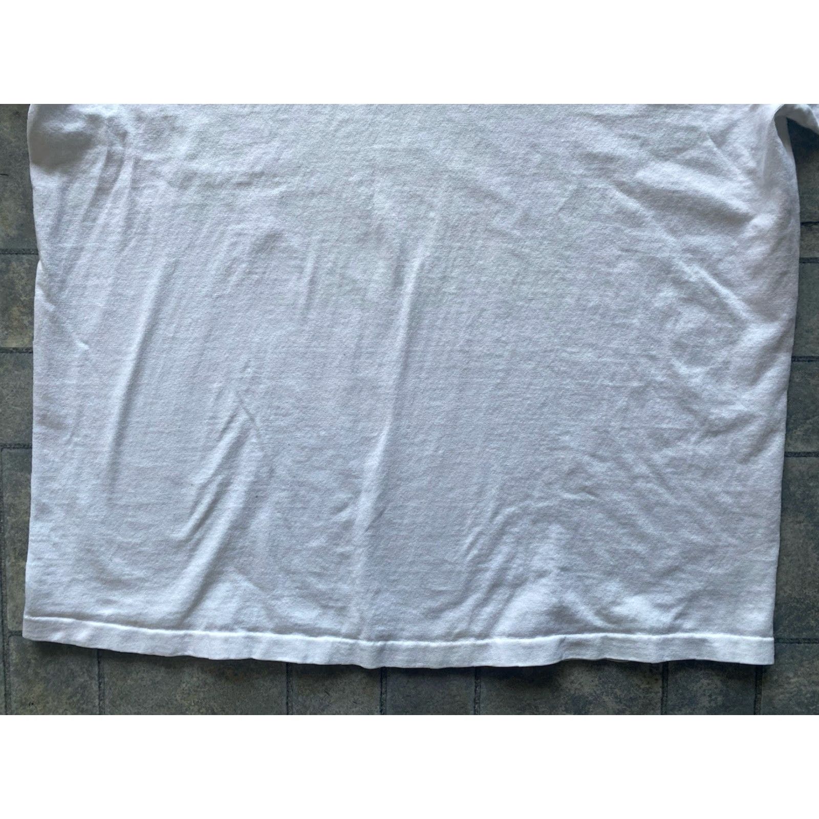 Vintage VINTAGE Cotton Deluxe Polo Shirt Men XL White Space Military Navy AC UHF F/O F9 Rock? Size US XL / EU 56 / 4 - 2 Thumbnail