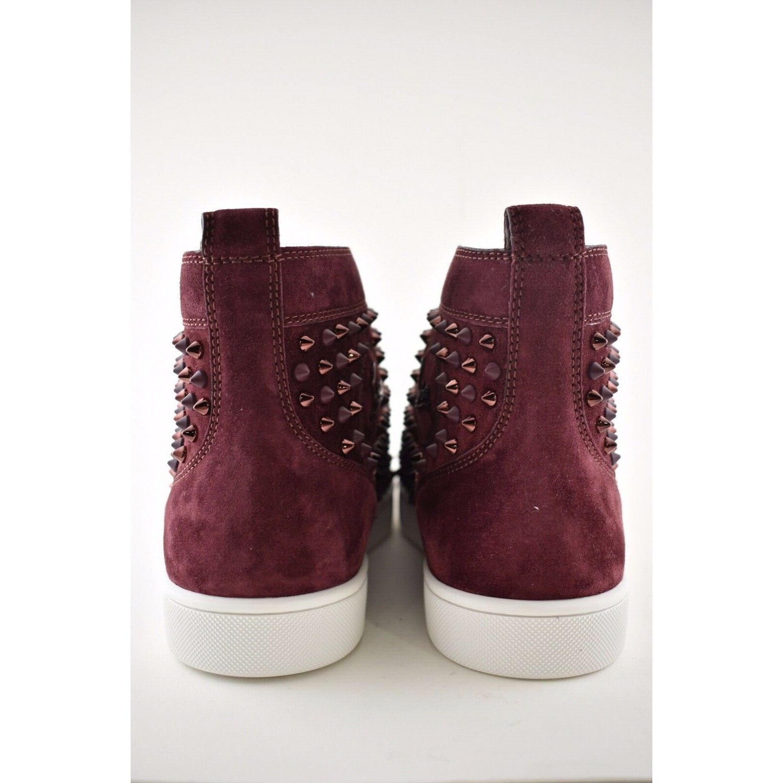 Christian Louboutin Christian Louboutin Mens Louis Flat Spike Prunus Red Mix Size US 12 / EU 45 - 11 Thumbnail