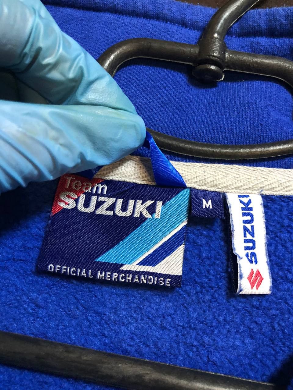 Vintage Suzuki Racing Embroidered Spell Out Zip Up Fleece Jacket Size US M / EU 48-50 / 2 - 2 Thumbnail