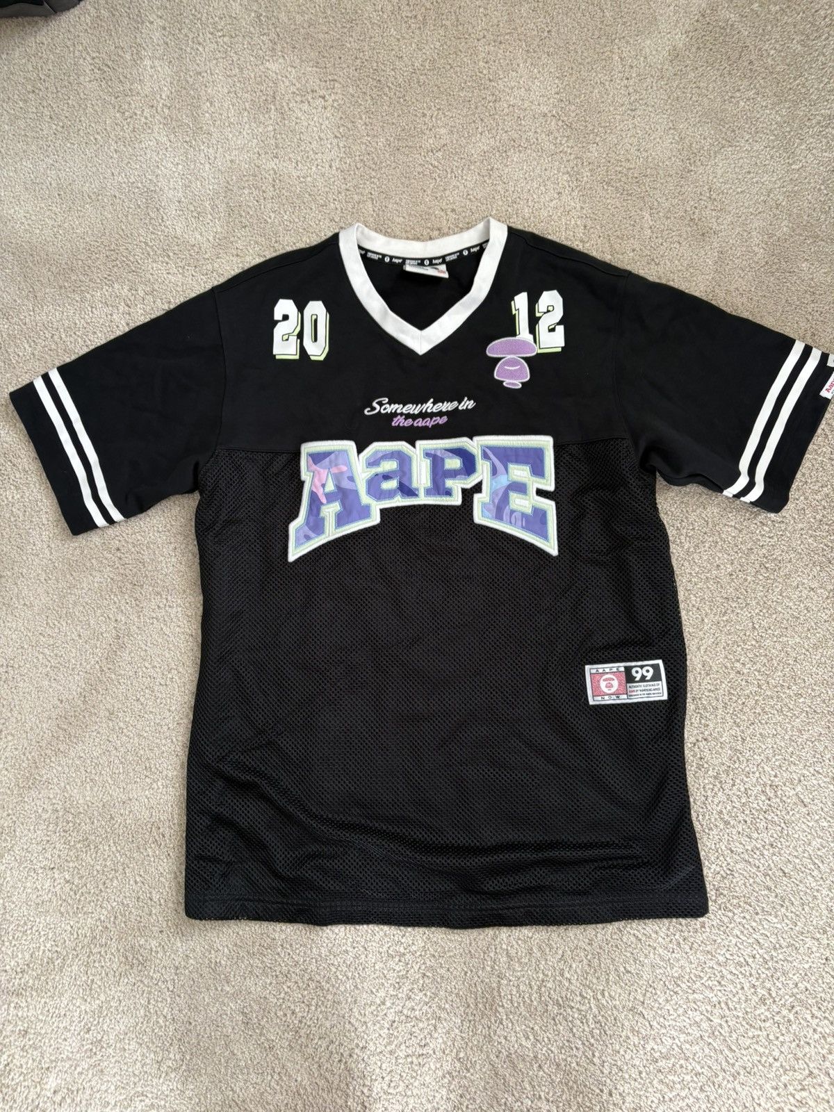 Aape AAPE black jersey shirt Size XXS / US 00 / IT 34 - 1 Thumbnail