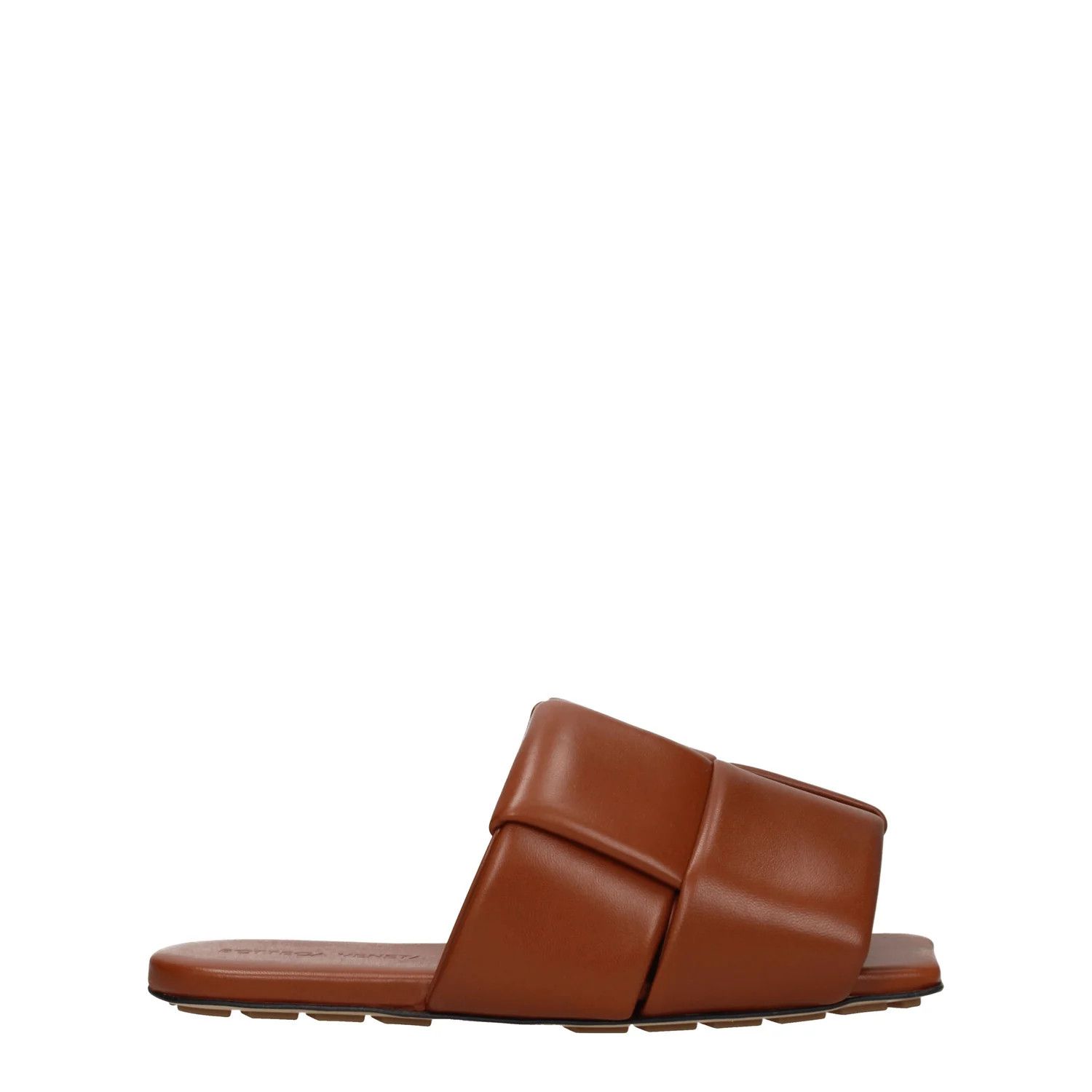 Bottega Veneta ob1o1e0325 Leather Slippers in Brown Size US 7 / EU 40 - 1 Thumbnail