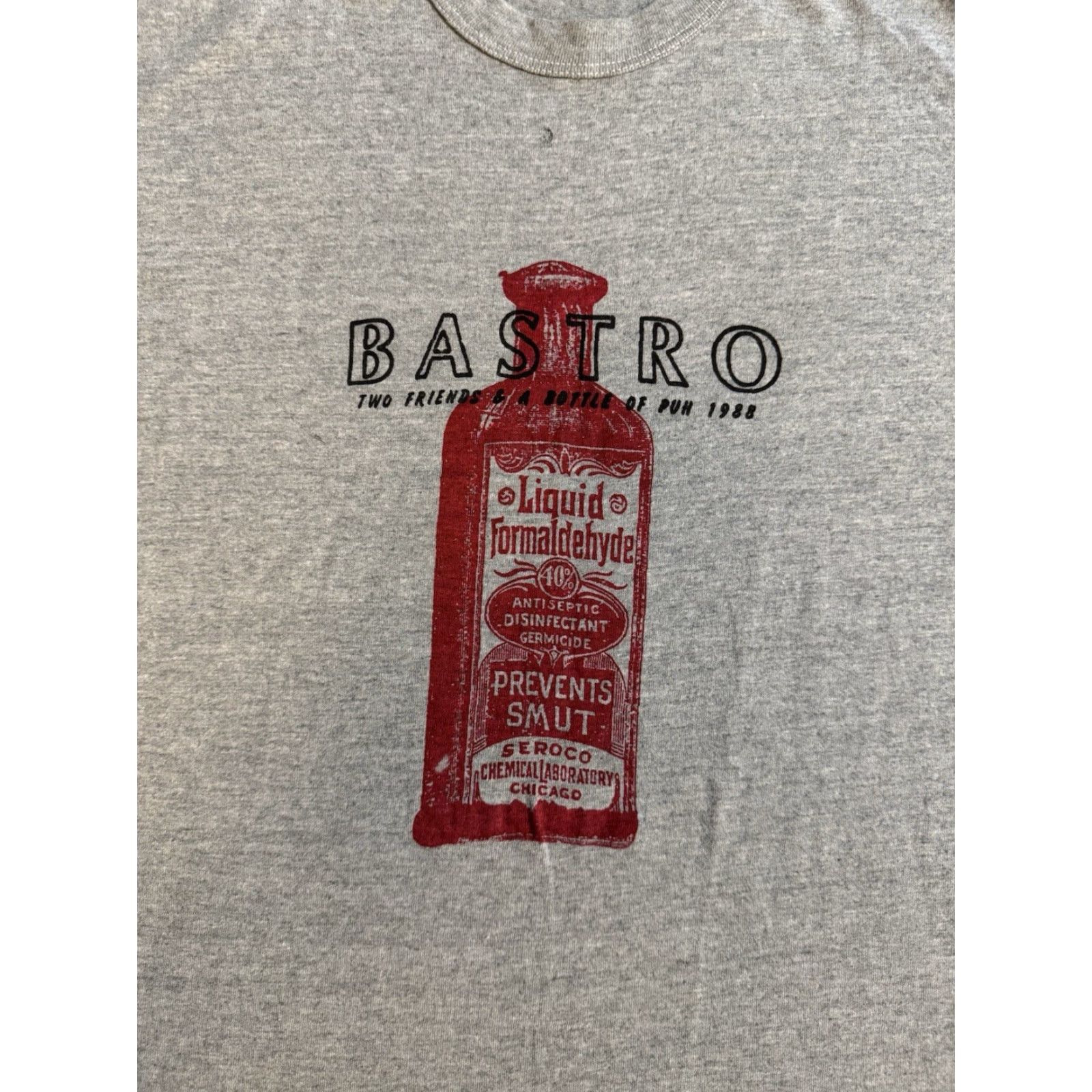 Hanes Vintage BASTRO 1988 Tour Concert T Shirt XL Hardcore Punk Codeine Rollins Band Size US L / EU 52-54 / 3 - 2 Thumbnail