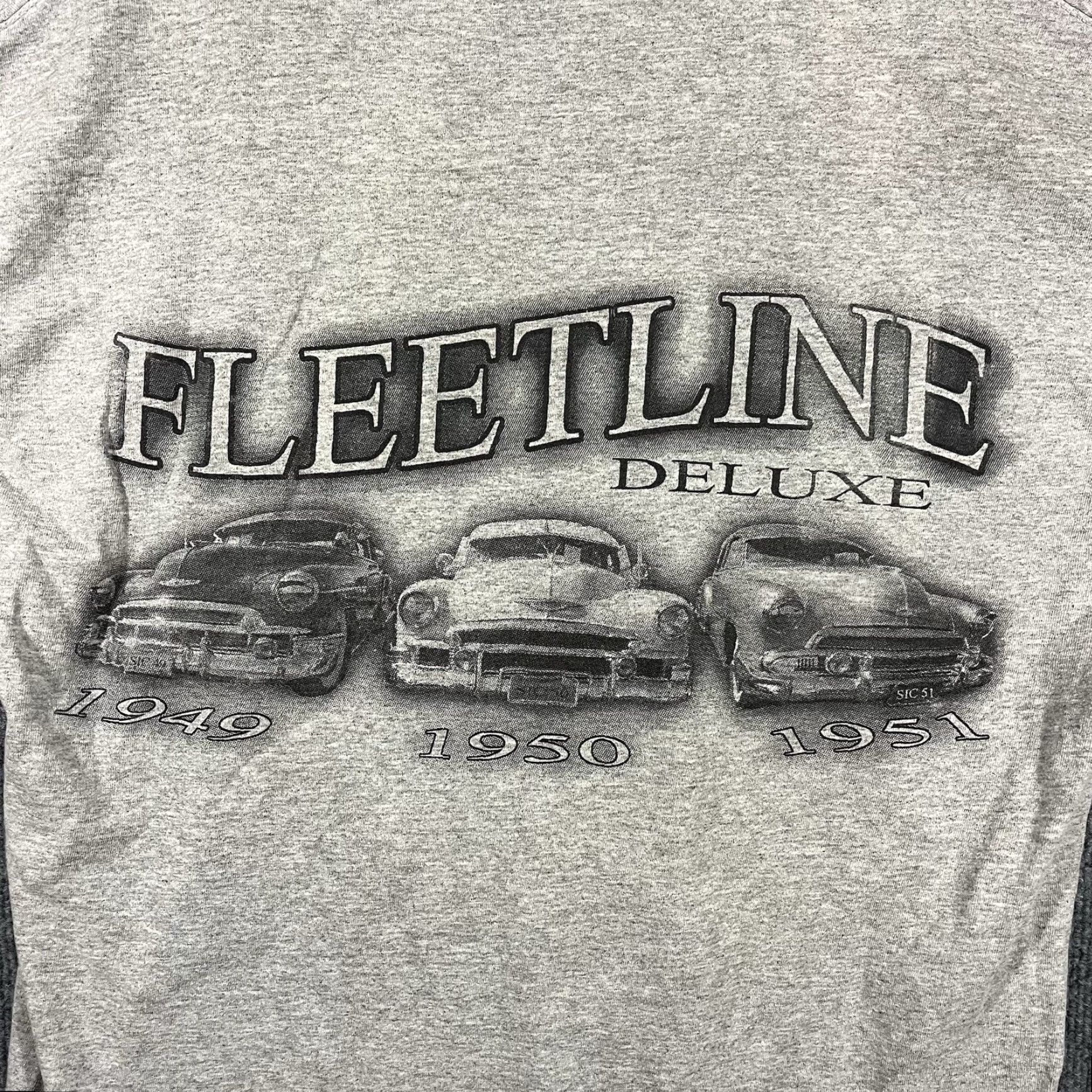 Vintage VINTAGE Alstyle Chevy Chevrolet Fleetline Graphic Print T-Shirt Adult Large Gray Lowrider Cars 90s Mens Size US L / EU 52-54 / 3 - 2 Thumbnail
