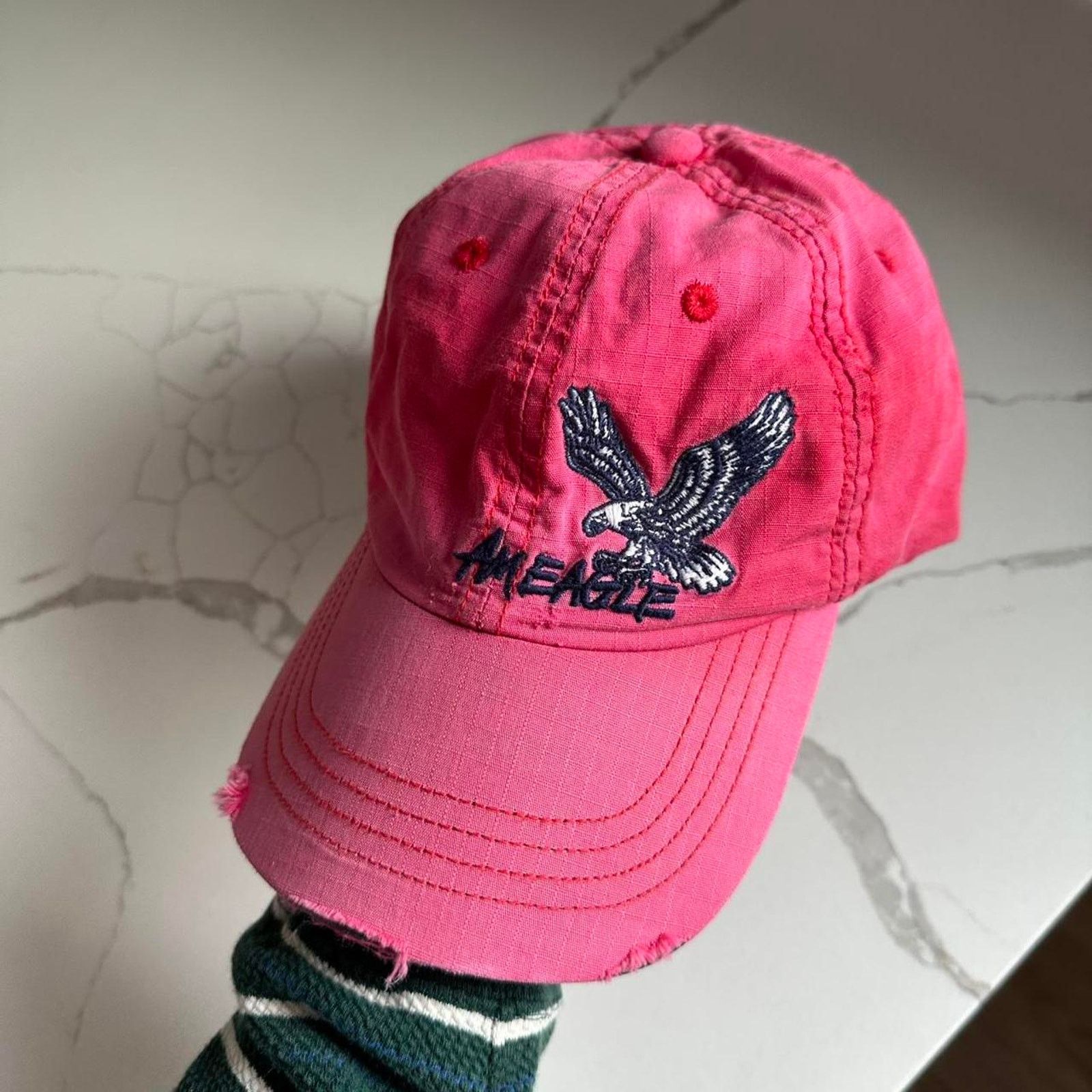 American Eagle Outfitters × Vintage Vintage 00s American Eagle Sporty Varsity Baseball Hat Cap Size ONE SIZE - 7 Thumbnail