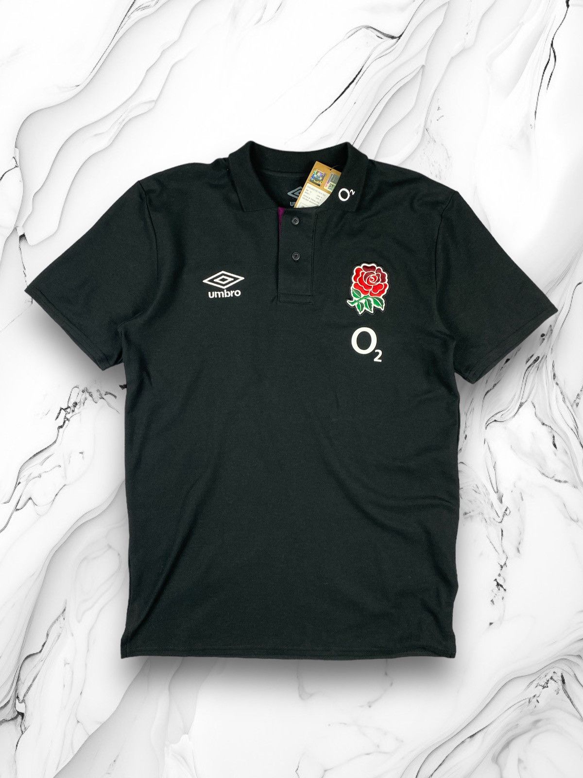Umbro Umbro O2 England Rugby Polo Shirt Size M Size US M / EU 48-50 / 2 - 1 Thumbnail