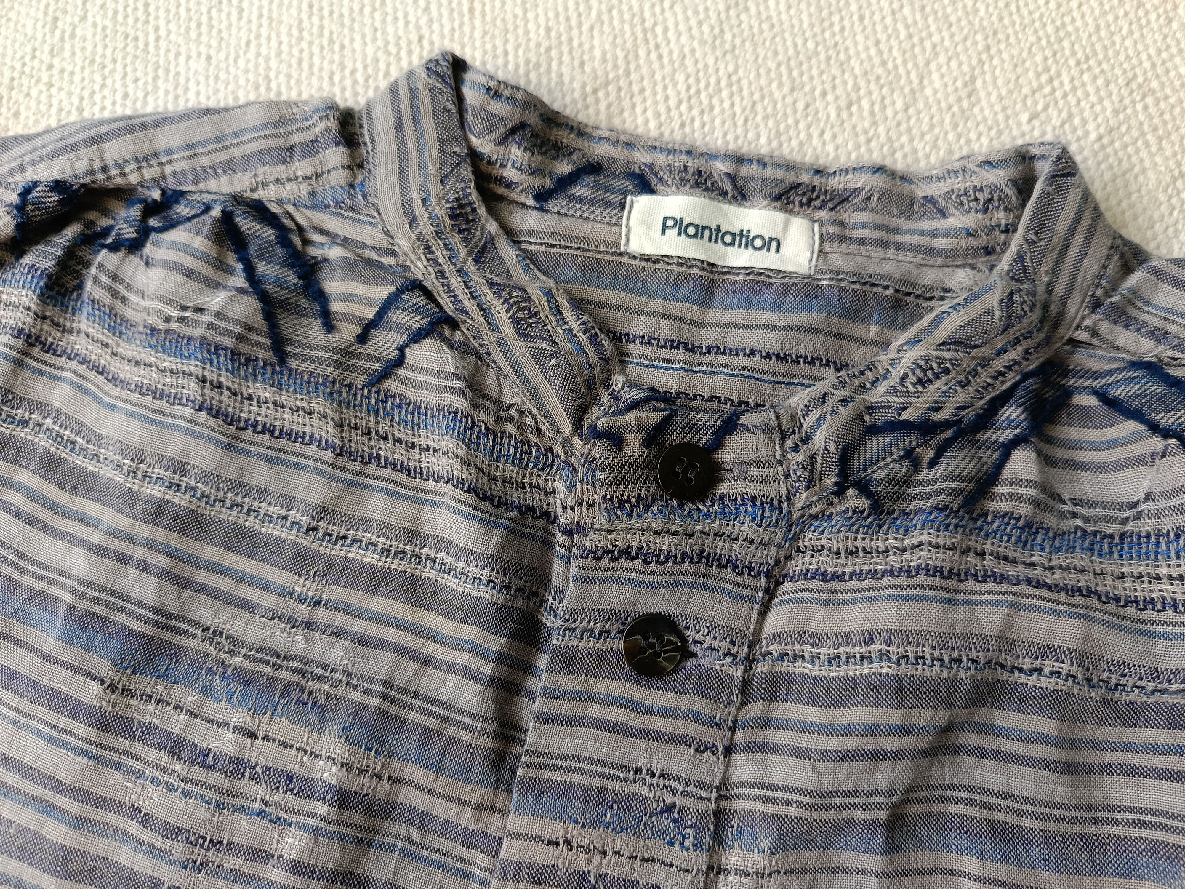Issey Miyake × Japanese Brand Plantation by Issey Miyake Japan linen 3/4 sleeve shirt Size M / US 6-8 / IT 42-44 - 2 Thumbnail