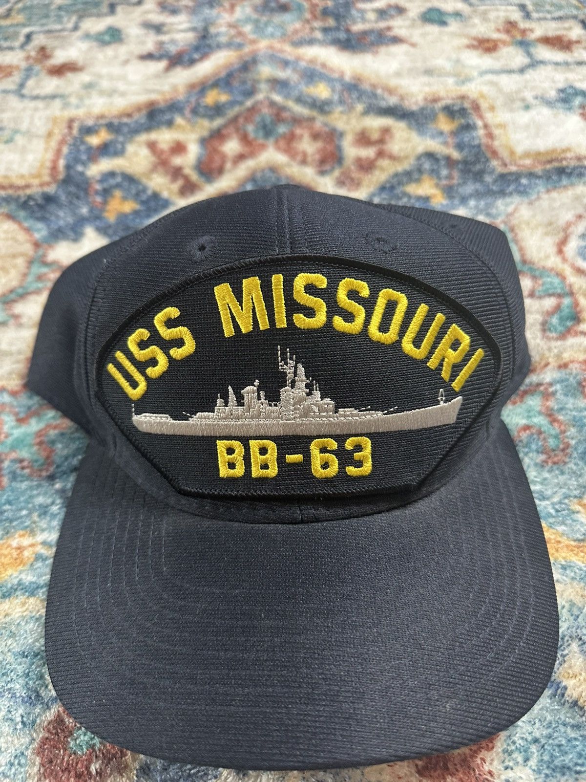 Vintage Vintage USS Missouri BB-63 Military SnapBack Hat Size ONE SIZE - 7 Thumbnail