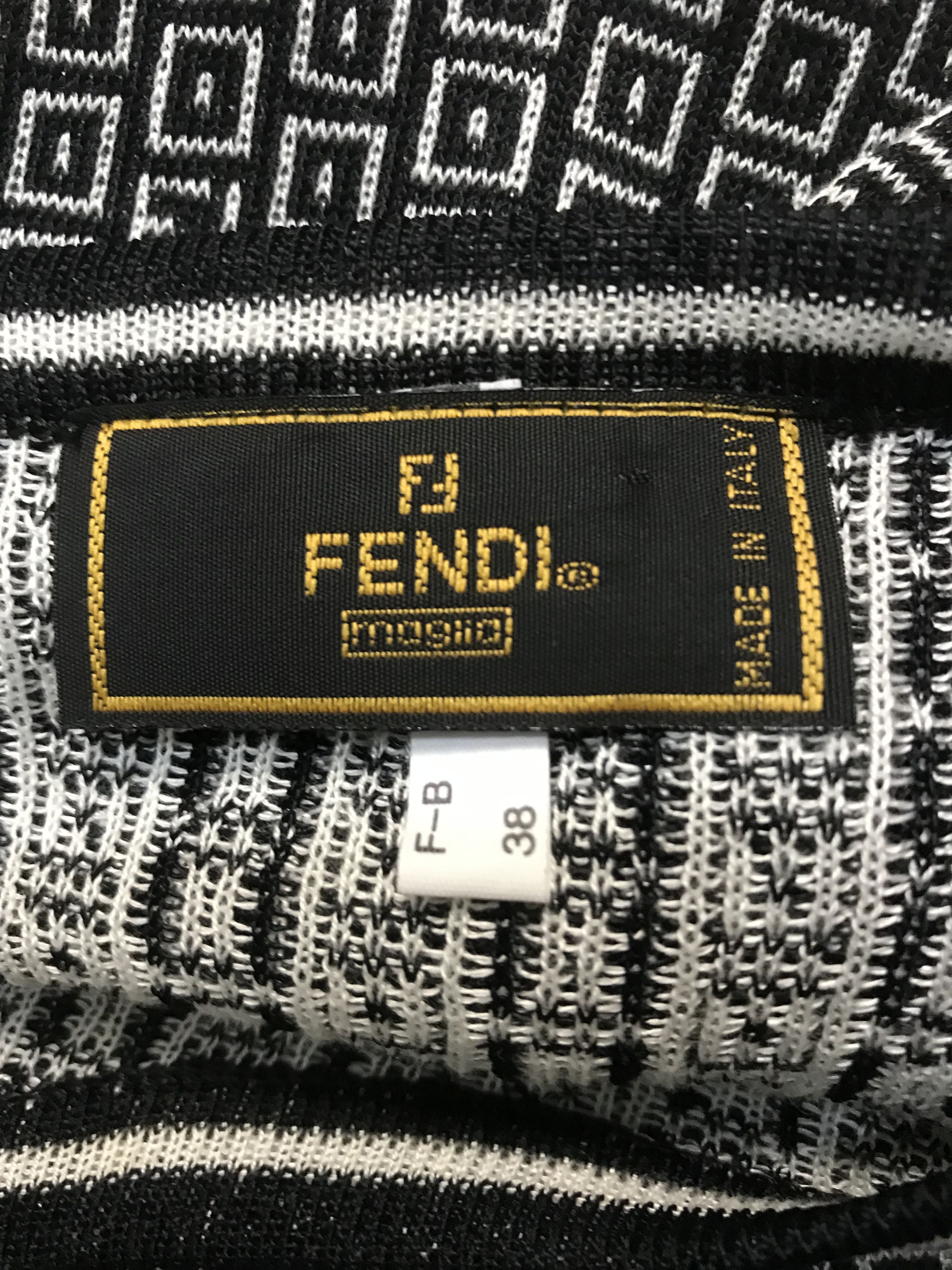 Fendi Fendi Monogram Distress Shirt Size XS / US 0-2 / IT 36-38 - 6 Thumbnail