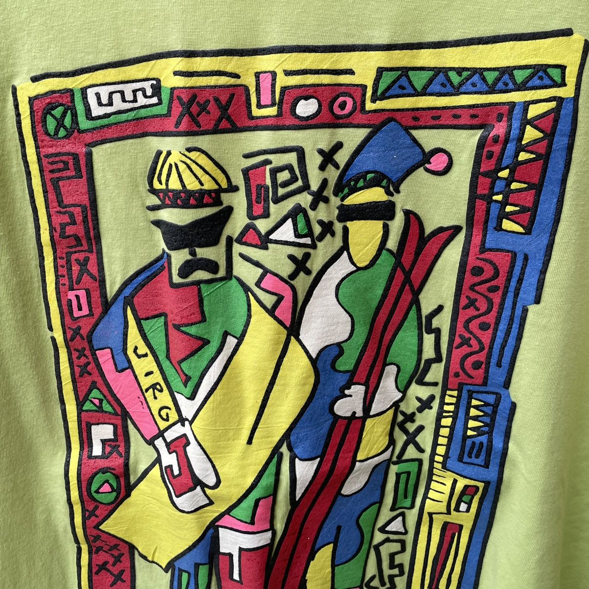 Art Comes First 🔥Vintage 90s Jiro By Prospero Multicolour Nice Pop Art Tee Size US M / EU 48-50 / 2 - 4 Thumbnail
