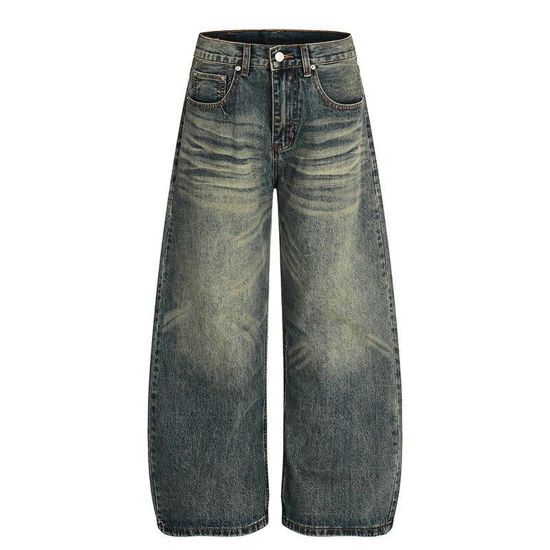 Vintage American retro loose-fitting curved jeans for men Size US 32 / EU 48 - 1 Thumbnail
