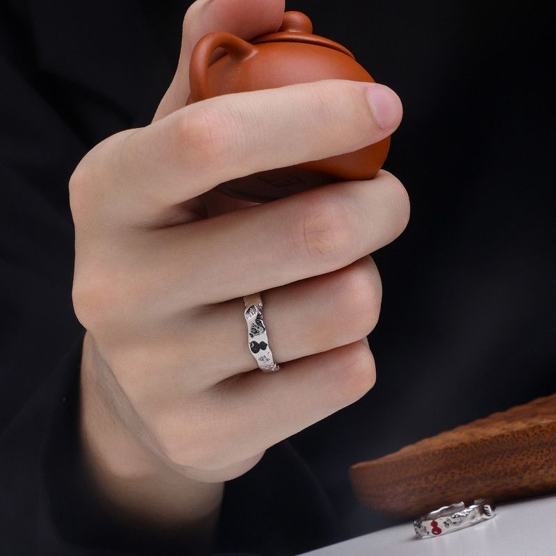 Jewelry Modern Jewelry Rings Open Size Chrome Ring (Size 7-13) Size ONE SIZE - 3 Thumbnail