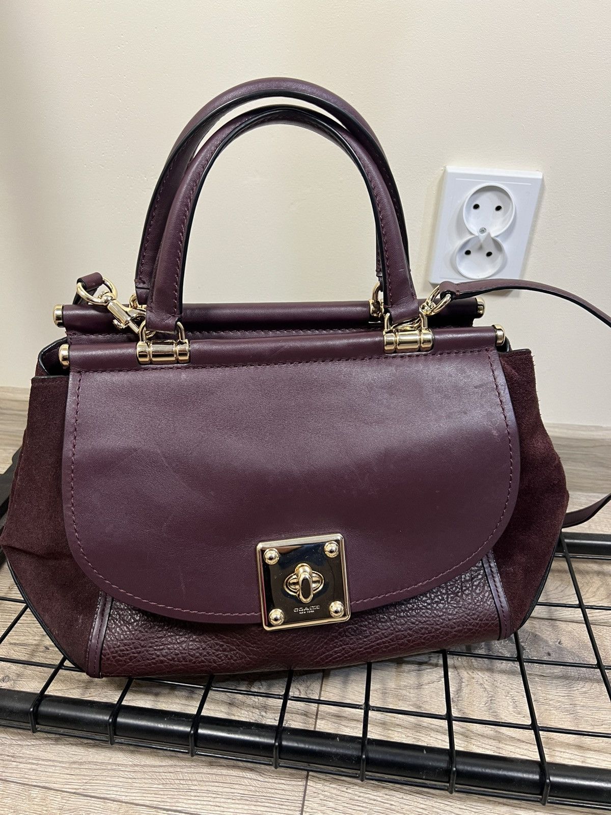 Coach Coach Mixed Leather Drifter Carryall Leather Womens Bag Size ONE SIZE - 2 Thumbnail